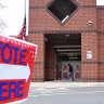 Mecklenburg County voters go to polls for the midterm elections as the Board of Elections receives the ballots in Charlotte, North Carolina on March 3, 2026. 