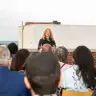 CAM Chief Government Affairs Officer Lisa Katz addressing the opening dinner of the “L’Chaim!” mayoral forum, in Savannah, Georgia, April 29, 2026. 
