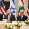 A meeting between Israeli and Lebanese delegations hosted by the United States, after the Trump administration said Israel and Lebanon agreed to implement a ceasefire to end hostilities, at the State Department in Washington, DC, US, June 3, 2026. 