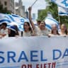 Thousands of Jewish and Israeli Americans participate in the annual Israeli Day Parade, the world's largest pro-Israel parade, on May 31, 2026, in New York City.