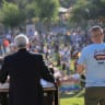 YAIR LAPID speaks at the 24th annual Jerusalem Pride Parade, June 4, 2026.