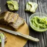 Green buckwheat bread with avocado