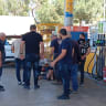 Drive-by shooting attack at Kochav Yair gas station, June 7, 2026.