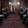 Iranian President Masoud Pezeshkian meets with Pakistan's Interior Minister Mohsin Naqvi, in Tehran, Iran, May 17, 2026. 