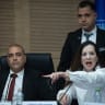 MK Tally Gotliv and and MK Ofir Katz attend a House committee meeting at the Knesset, the Israeli Parliament in Jerusalem on, June 8, 2026.