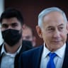 Prime Minister Benjamin Netanyahu walks outside his office at the Knesset, the Israeli parliament in Jerusalem, June 3, 2026.