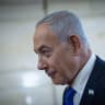 Israeli Prime Minister Benjamin Netanyahu walks outside his office at the Knesset, the Israeli parliament in Jerusalem, June 3, 2026.