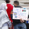 Pro-Palestinian demonstrators gather for a mock trial against the University of Michigan's Board of Regents on the university's campus in Ann Arbor, Michigan, on April 21, 2025; Illustrative.