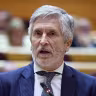Spanish Minister of the Interior Fernando Grande-Marlaska speaks during a government control session in the Senate in Madrid, Spain, June 9, 2026.