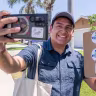 Randy Villegas, running for California’s 22nd Congressional District, poses in Bakersfield, California, on May 23, 2026. 