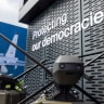 A Helsing HX2 loitering monition drone is presented at the International Aerospace Exhibition ILA at Schoenefeld Airport in Berlin, Germany, June 10, 2026