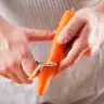 Peeling a carrot