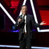 Jerry Seinfeld performs during the 18th Annual Stand Up For Heroes Benefit Presented By Bob Woodruff Foundation And New York Comedy Festival at David Geffen Hall on November 11, 2024 in New York City.