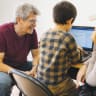 DR. DANIEL ORLIEVSKY (left) and his team use the Phaedrus Approach to teach students on the spectrum how to communicate.