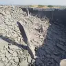 An Iranian drinking water reservoir damaged by strikes, June 10, 2026
