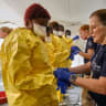 Aid agencies intensify efforts to contain the Ebola outbreak caused by the Bundibugyo virus, in Bunia town, Ituri province, Democratic Republic of Congo, June 11, 2026. 