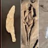 Ancient remains and artifacts discovered at Greco-Roman cemetary in northern Egypt, June 5, 2026.