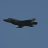 A United States Marine Corps Lockheed Martin F-35 Lightning II (Joint Strike Fighter) is flown by Marine Fighter Attack Training Squadron 502 out of Marine Corps Air Station Miramar on May 14, 2026 in San Diego, California.