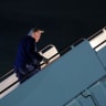 US President Donald Trump boards Air Force One on June 15, 2026 at Joint Base Andrews, Maryland. President Trump is traveling to France for the G7 Summit.