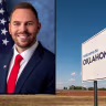 Jackson Lahmeyer, the founder of Pastors for Trump and a congressional candidate for Oklahoma's 1st District House seat. (Al Drago/Getty Images/Ballotpedia)