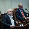 Minister Dudi Amsalem speaks during a plenum session at the assembly hall of the Knesset, the Israeli parliament in Jerusalem, May 11, 2026.