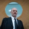 Attorney Michael Rabello seen before a court hearing on the dismissal of National Security Minister Itamar Ben-Gvir at the Supreme Court in Jerusalem, April 15, 2026. 