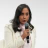 Canadian Foreign Minister Anita Anand attends a conference with Israeli and Palestinian civil society groups to support a two-state solution, in Paris, France June 12, 2026. 