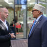 The Post's Amichai Stein with Somaliland President Abdirahman Mohamed Abdullahi on June 17, 2026. 