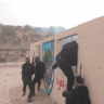 Terrorists from Hamas's Izzadin al-Qassam Brigades training to infiltrate Israel, published by the terror group, October 12, 2023.