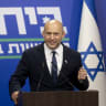 Former Israeli Prime Minister and head of newly merged 'Together' party, Naftali Bennet speaks at a press conference at the Israeli parliament on May 20, 2026 in Jerusalem. 