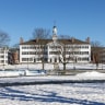 A general view of the Dartmouth College campus on February 8, 2024 in Hanover, New Hampshire.