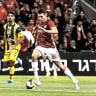 HAPOEL BEERSHEBA (in red) will take part in Champions League qualification, while Maccabi Tel Aviv (in yellow) will play in the Europa League.