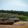 Israeli military vehicles and tanks are seen in Northern Israel, Upper galilee, amidst the ongoing war between Israel-US and Iran and Hezbollah, March 14, 2026.