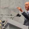 Former US president Barack Obama delivers his speech at the dedication ceremony for the opening of the Obama Presidential Centre in Chicago, Illinois, US, June 18, 2026. Picture taken through the bulletproof glass.