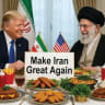 HOLD ON to your turbans: Trump has threatened to take on a Persian diet and eat kotlet every day.