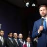 US Vice President JD Vance speaks during a quadrilateral meeting between the US, Iran, Pakistan, and Qatar at the Lake Lucerne Summit, aimed at advancing a deal to end the Middle East conflict, at Buergenstock Resort Lake Lucerne, near Stansstad, Switzerland, June 21, 2026.