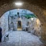 A Jewish woman prays at the Little Western Wall in Jerusalem’s Old City, February 18, 2026.