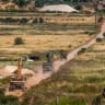 Israeli soldiers are seen inside southern Lebanon as seen from the Israeli side of the border, June 7, 2026. 