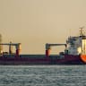 The Mongolia-flagged cargo ship "Azra C" lies at anchor in the Sea of Marmara off Istanbul on June 4, 2026. 
