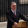 Britain's Prime Minister Keir Starmer makes a statement on his future outside 10 Downing Street on the morning of June 22, 2026, in London. 