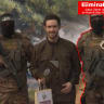 HAMAS TERRORIST Sabai Zaher Abd al-Hamid Abu Hasna with Israeli hostage Omer Shem Tov.
