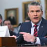  US-POLITICS-CONGRESS-DOD-HEGSETH US Secretary of Defense Pete Hegseth testifies during a House Committee on Appropriations, Subcommittee on Defense hearing to examine the 2027 budget for the Department of Defense on Capitol Hill in Washington, DC, on May 12, 2026