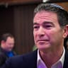 Former Head of the Mossad Yossi Cohen attends a Menorah lighting ceremony on the sixth night of the Jewish holiday of Hanukkah, at the great synagogue in Tel Aviv, December 30, 2024.