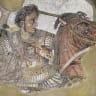 Mosaic showing Alexander the Great on a horse, June 25, 2026.