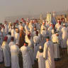 Samaritans are seen celebrating Shavuot.