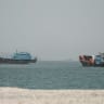 VESSELS AT the Strait of Hormuz, as seen from Musandam, Oman, June 24, 2026.