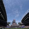 SEATTLE, WASHINGTON - JUNE 24: A general view of the game during the FIFA World Cup 2026 Group B match between Bosnia and Herzegovina and Qatar at Seattle Stadium on June 24, 2026 in Seattle, Washington.