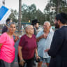 RESIDENTS OF Kfar Yona protest against an ultra-Orthodox demonstration opposing the arrest of Haredi draft evaders near the Beit Lid military prison in central Israel, June 24, 2026.