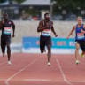 Track and field athletes ahead of the Jerusalem Grand Slam. 