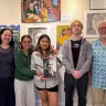 Robin Bigga-Piskernig is interning as part of an Austrian program that sends youth abroad to learn and teach about the Holocaust.